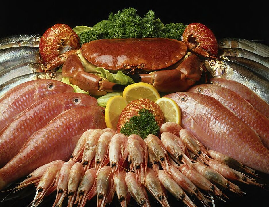 Les fruits de mer sont une réserve de vitamines pour améliorer la puissance masculine.